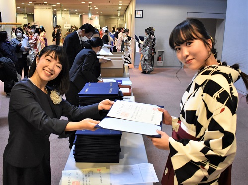 子ども学科　学位記授与