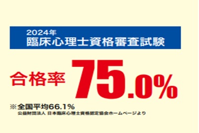 臨床心理士試験合格率75.0＆