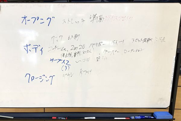 授業の様子（板書）