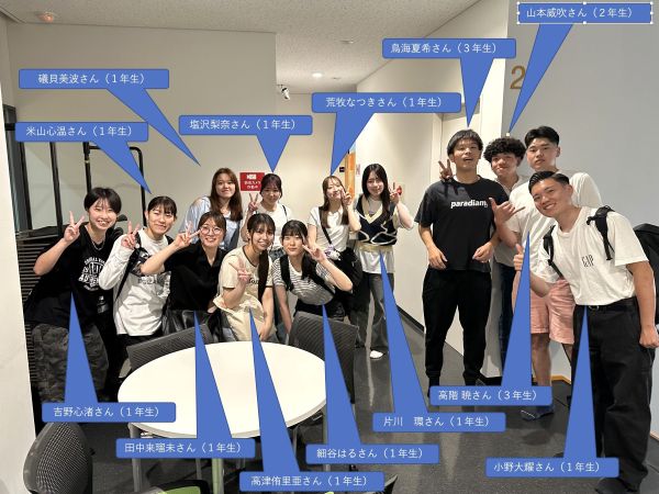 運営スタッフの学生たち