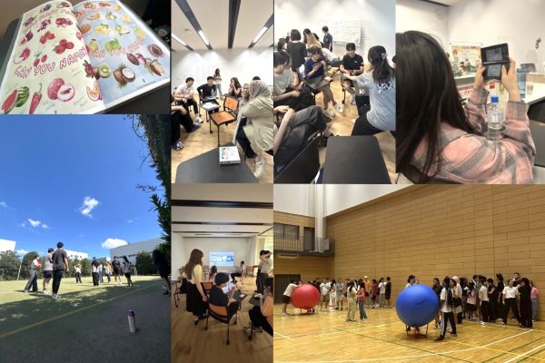 留学生との交流の様子