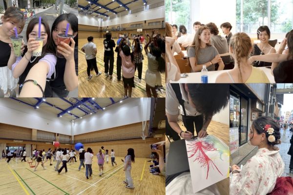 留学生との交流の様子