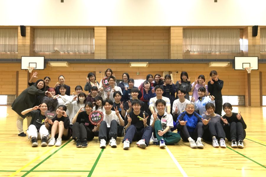 運動会での集合写真