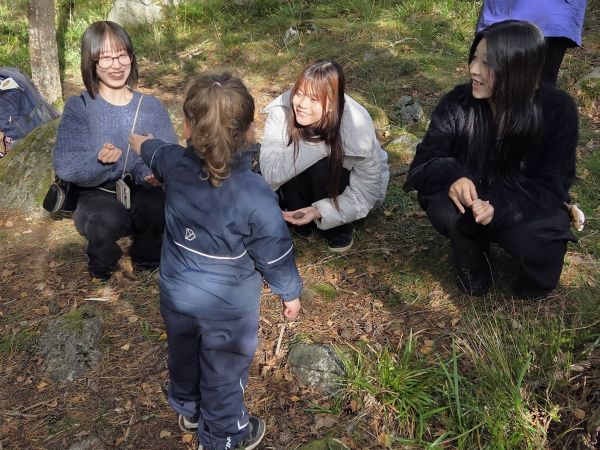 森のムッレ就学前学校での野外活動