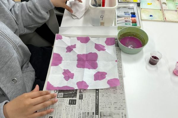 色水染