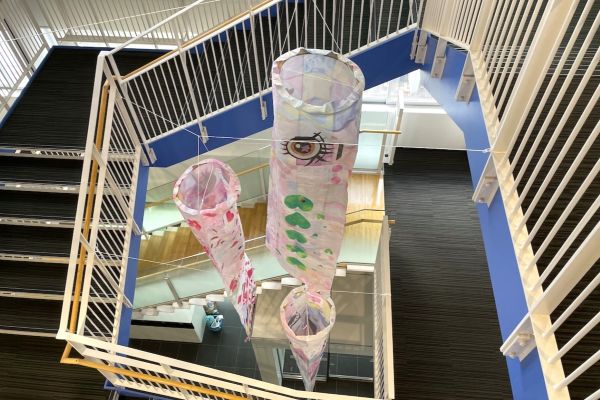 鯉のぼりの展示