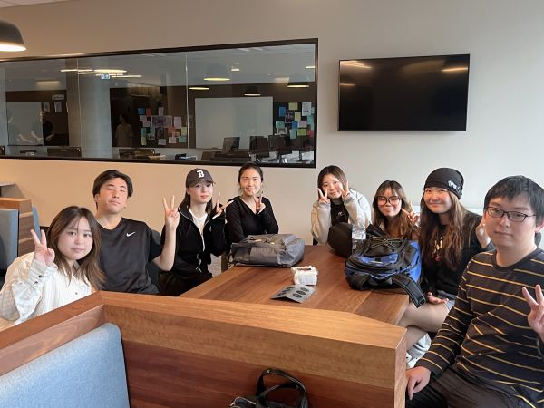 ビクトリア大学に留学中の学生