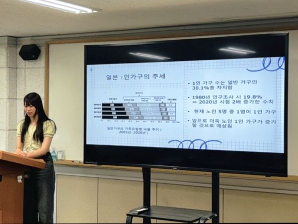 学期末の発表会の様子