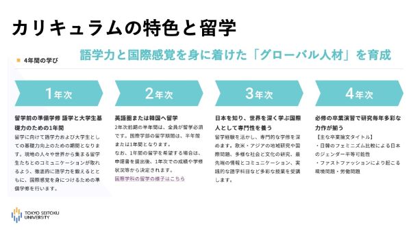 国際学部の4年間の学び