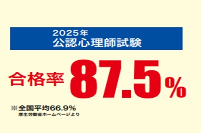 2025年（区分A）公認心理師試験合格率87.5％