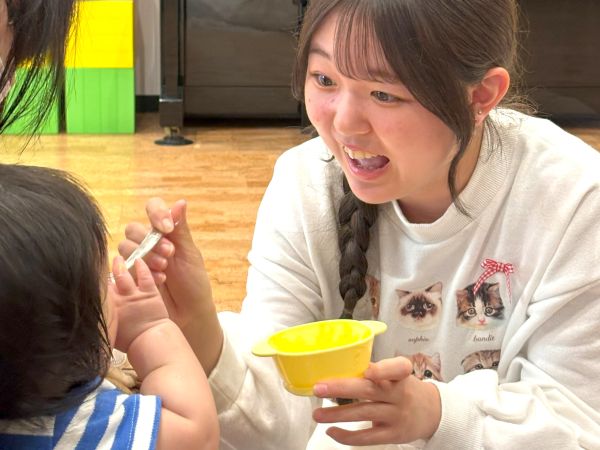 離乳食をあげてみる