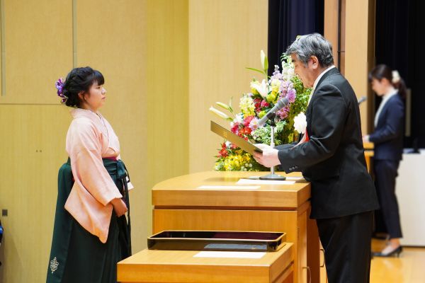 全国保育士養成協議会会長表彰　伝達