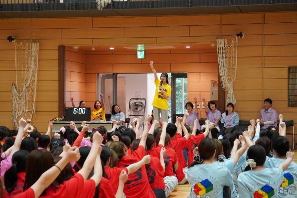 開会式・桐友会会長の掛け声でスポーツ大会スタート